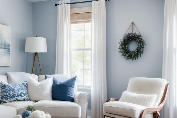 A person surrounded by a warm and cozy home environment